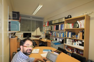 Dr Ignazio Maria Viola working in his office